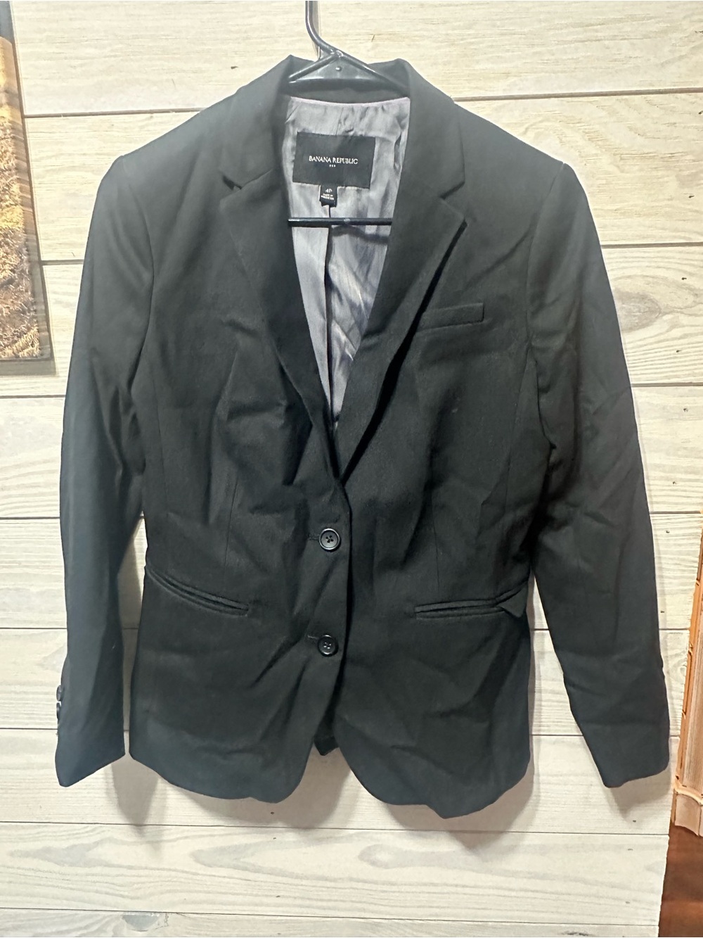 Banana Republic Black Two-Button Women’s Sport Coat Blazer